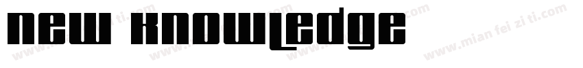 New Knowledge字体转换